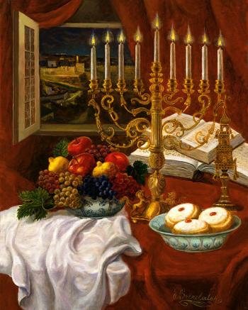 Still Life with Doughnuts. by Victor Brindatch