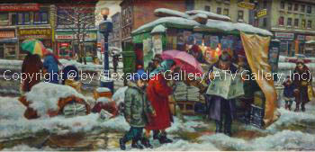 Winter I by Itshak Holtz