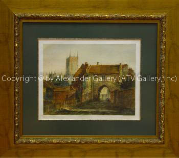 Burke 2, in a beautiful frame and non-reflective glass. by Remdy Burke