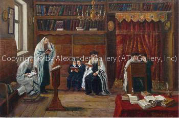 Torah Study III. by Victor Brindatch