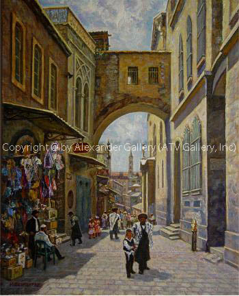 Old Jerusalem V. by Venyamin Zaslavsky
