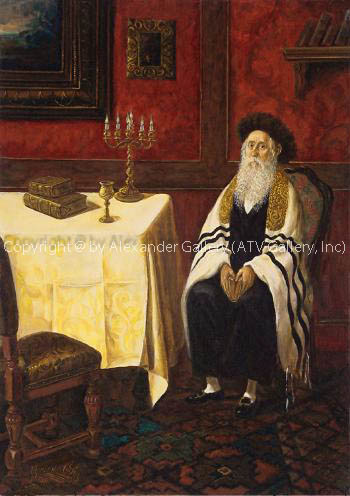 Portrait Of Hassid. by Victor Brindatch