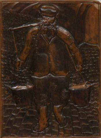 Chasing on copper,Water Carrier.
