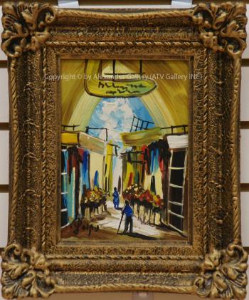 Old Jerusalem street. by Nicola Kovach