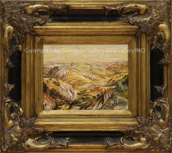 Jerusalem Mountains.David Roberts by Rachel Paz. by Rachel Paz.