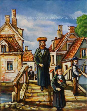 The Jewish Area.Framed. by Yuri Dvornik