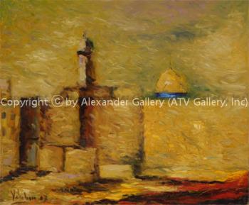 Gold Jerusalem. by Aharon Yacobson (Yacobashvili)