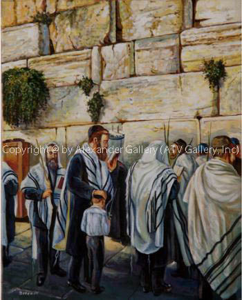 By The Kotel. by Yuri Dvornik
