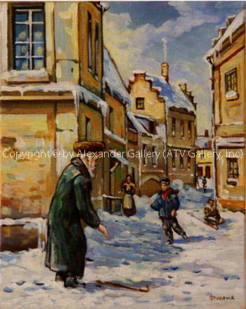 Jewish Area II. by Yuri Dvornik