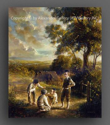 Children In The Forest. by Elena Flerova