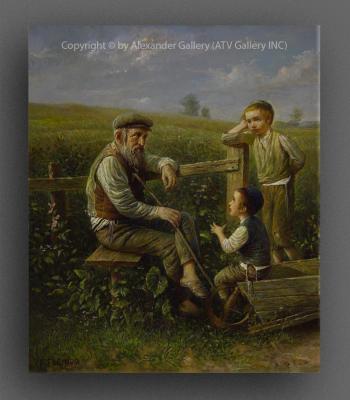 Children in the Forest by Elena Flerova