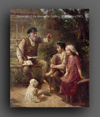 Reading The Book. by Elena Flerova