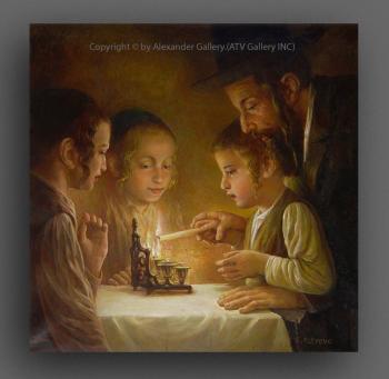 Hanukkah Lights II. by Elena Flerova