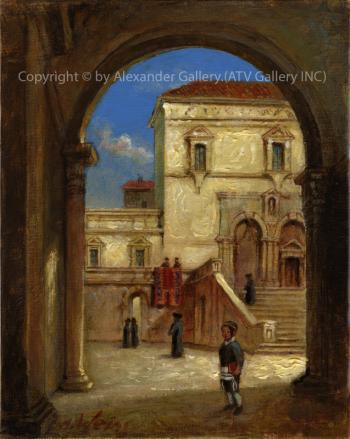 Jewish Town in Italy. by H. Weiss