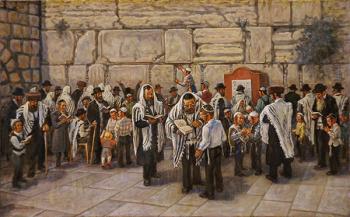 The Kotel. by Venyamin Zaslavsky